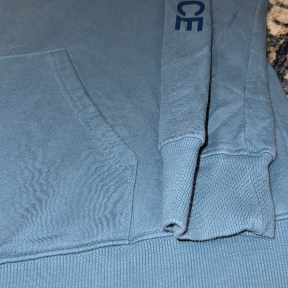 The North Face Teal Long Sleeve Pullover Drawstring Hoodie LG - Picture 5 of 16